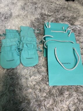 Tiffany & Co. Blue Jewelry Gift Bags and Drawstring Pouches